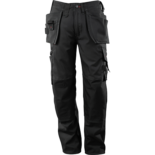 Trousers with thigh pockets