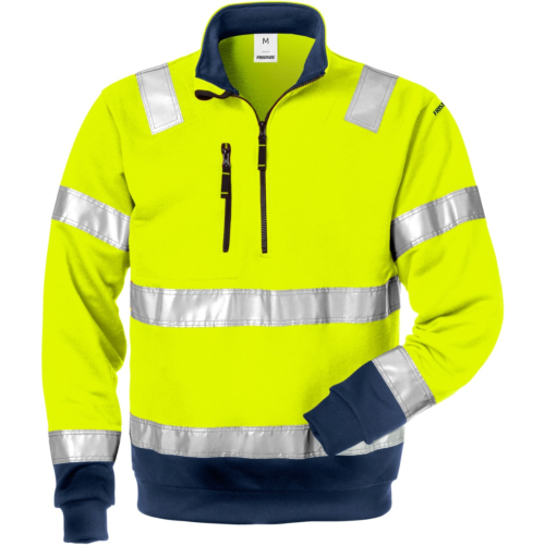 High vis halfzip sweatshirt class 3 728 SHV