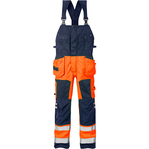 Hi vis bib and brace overalls top