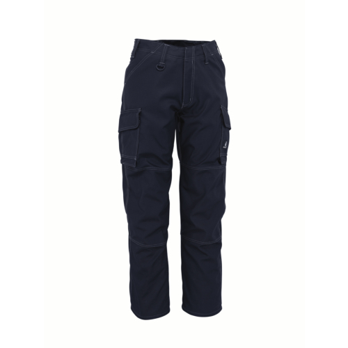 Trousers with thigh pockets