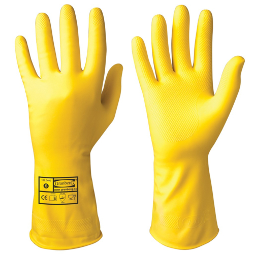 Latex Household Gloves, 12 Pair