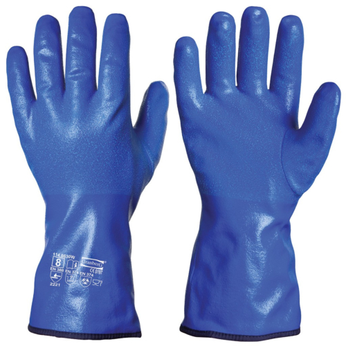 Nitrile Chemical Resistant Winter Gloves Chemstar®, 5 Pair