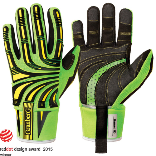 Cut Resistant Gloves with Impact Protection, 6 Pair