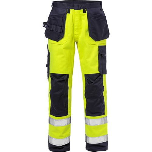 Flame high vis craftsman trousers class 2 2584 FLAM