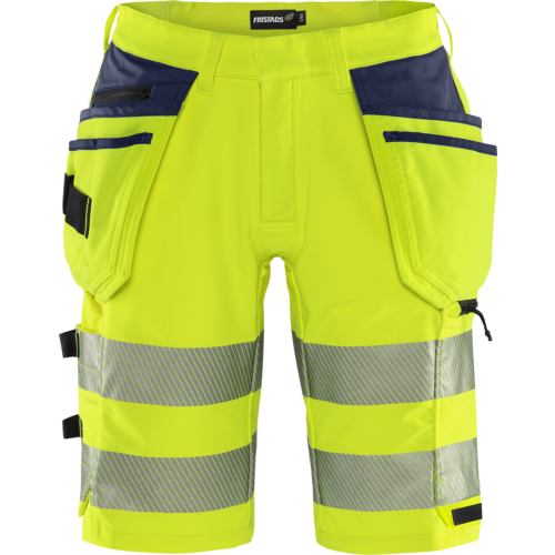 High vis Green craftsman stretch shorts class 2 2646 GSTP-Navy/Yellow-C42