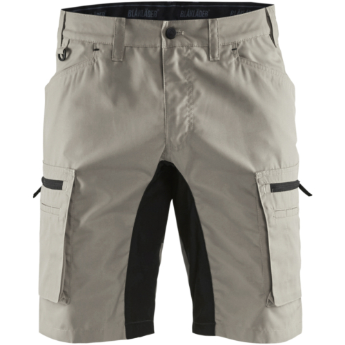 Service shorts stretch-Khaki/Black-C44