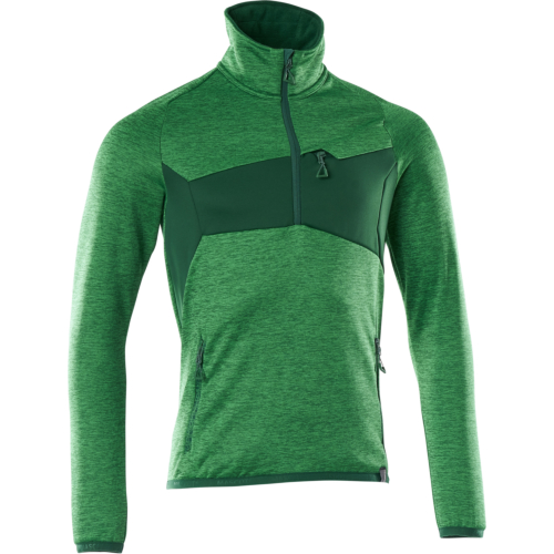 Fleece jumper with half zip