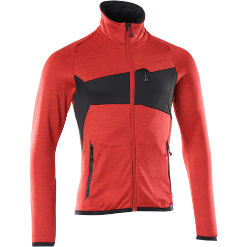 Fleece jumper with zipper
