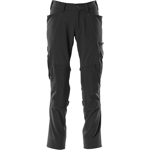 Trousers with kneepad pockets