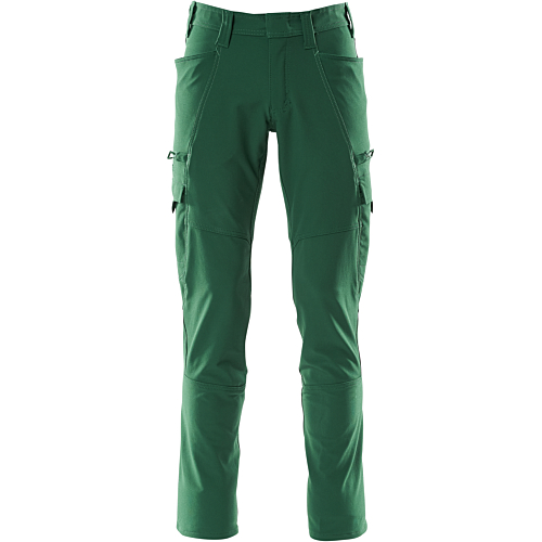 Trousers with thigh pockets