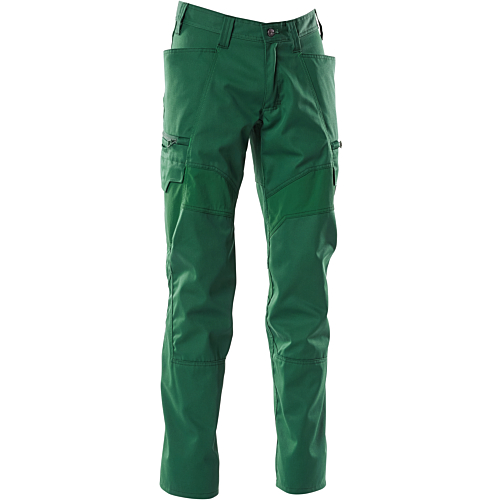 Trousers with thigh pockets
