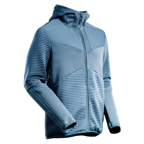Fleece hoodie with zipper