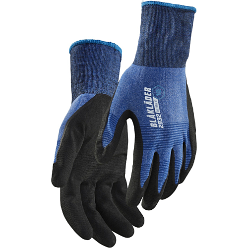 Nitrile-dipped work gloves, 12 pairs
