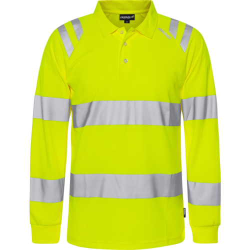 High vis long sleeve polo shirt class 3 7864 GPST
