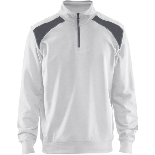 Half-zip 2-tone sweatshirt