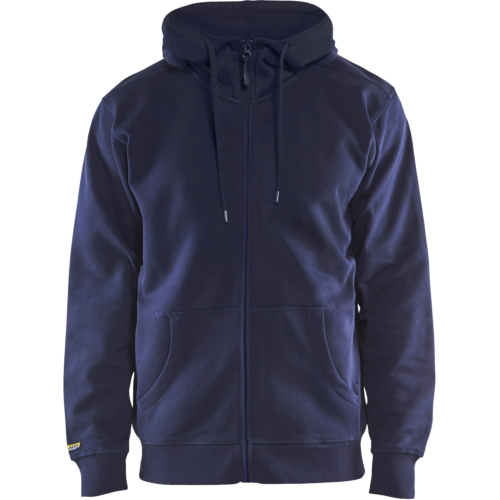 Hoodie, full zip-Navy-XS