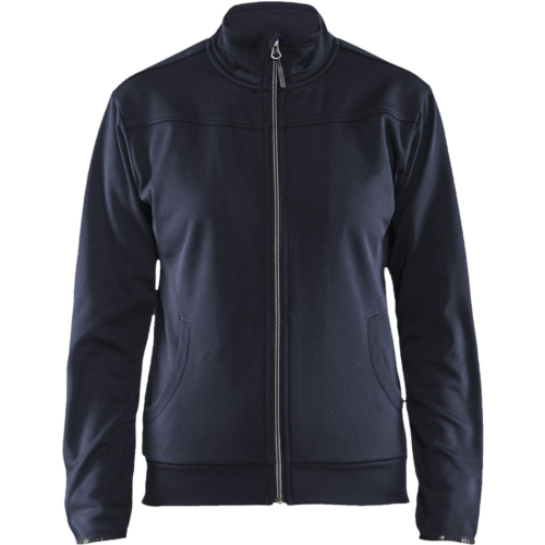 Ladies sweatshirt with full zip