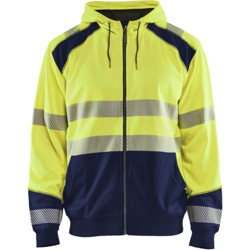 High vis hooded sweater