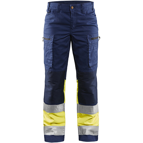 Ladies high vis trousers with stretch