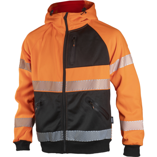 4470R Safety hoodie, white orange