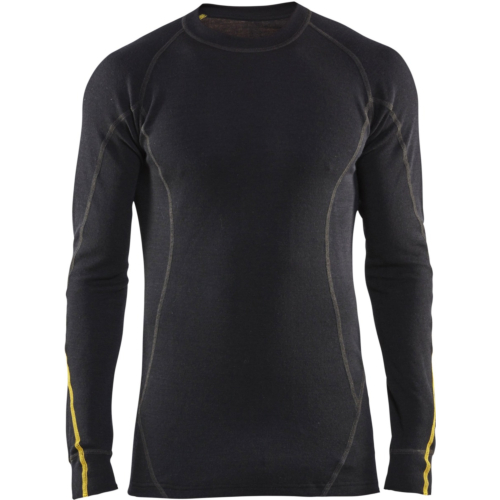 Flame retardant underwear top, 78% merino wool