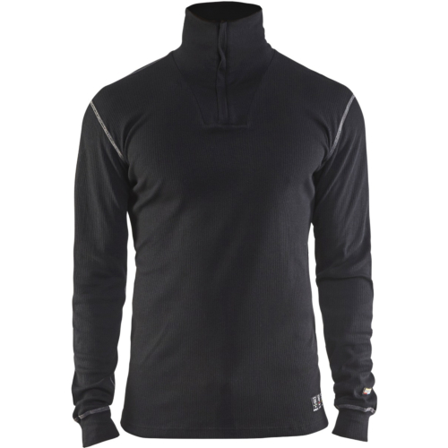 Flame retardant underwear top half zip