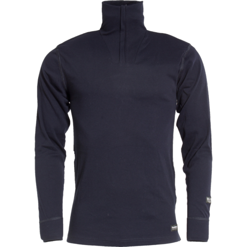 Flame retardant turtleneck, short zip