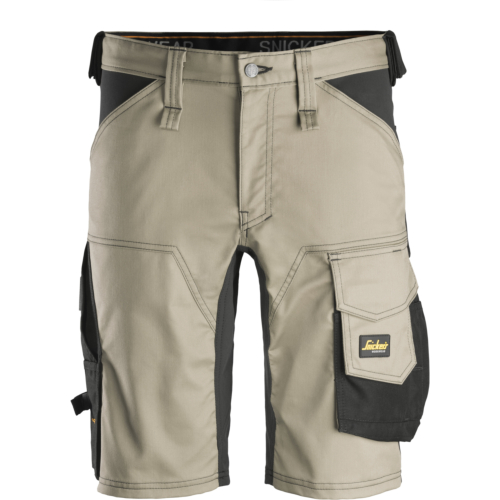 Stretch Shorts-Khaki/Black-C44