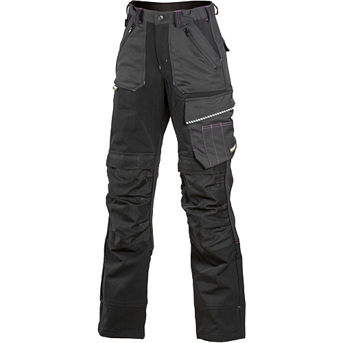 Women’s superstretch trousers with knee pad pockets 6143