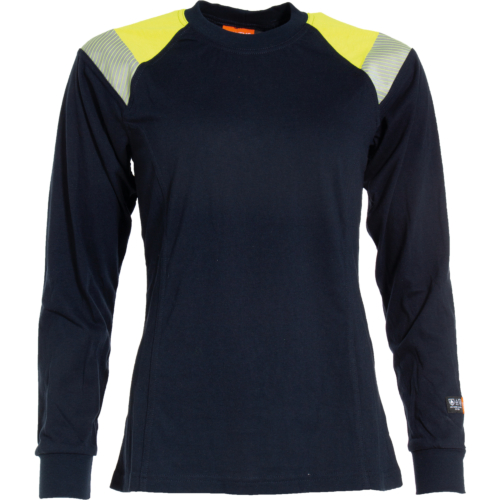 Flame retardant ladies t-shirt, long sleeves