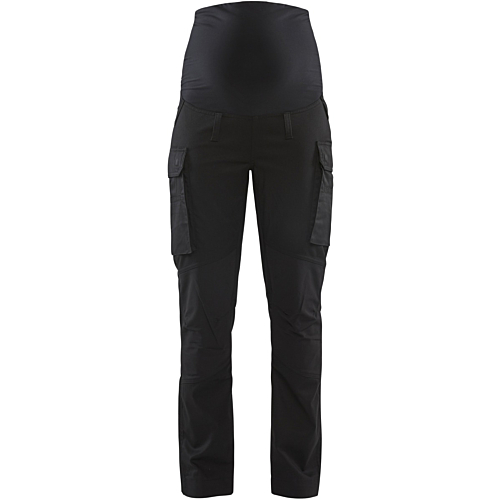 Maternity service trousers with stretch