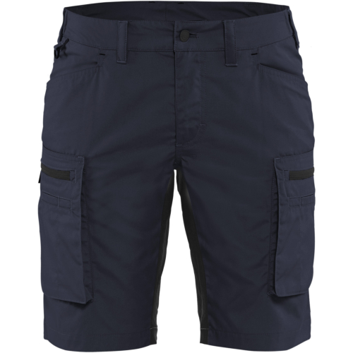 Ladies service shorts with stretch-Dark Navy-C30