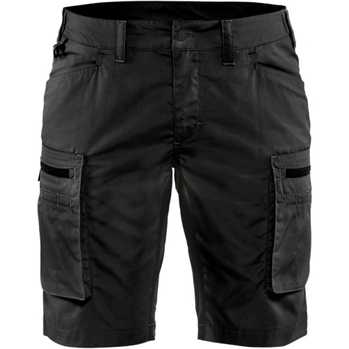 Ladies service shorts with stretch-Black-C30