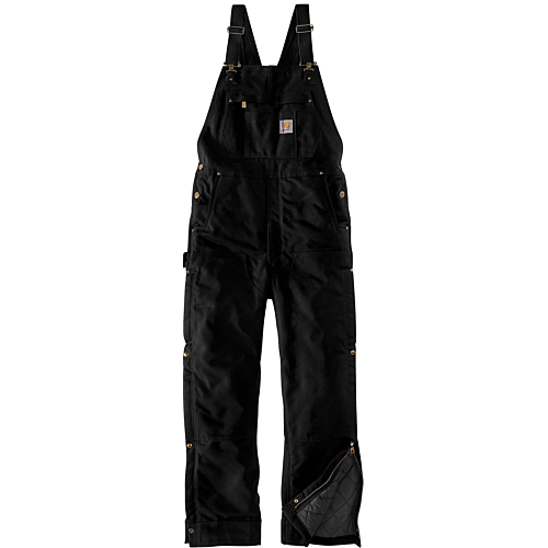 Loose fit firm duck insulated bib overall
