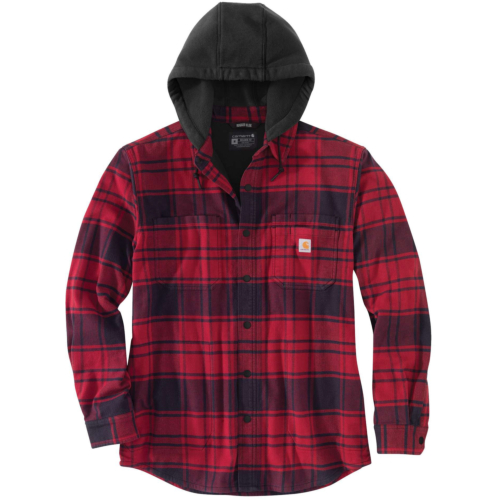 Rugged flex® relaxed fit flannel fleece lined hooded shirt jac