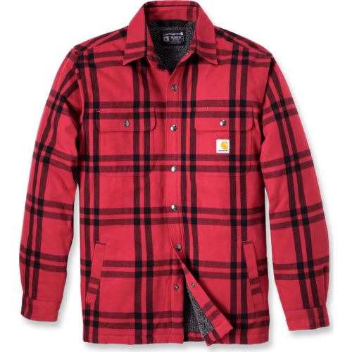 Relaxed Fit Flannel Sherpa-Lined Shirt Jac