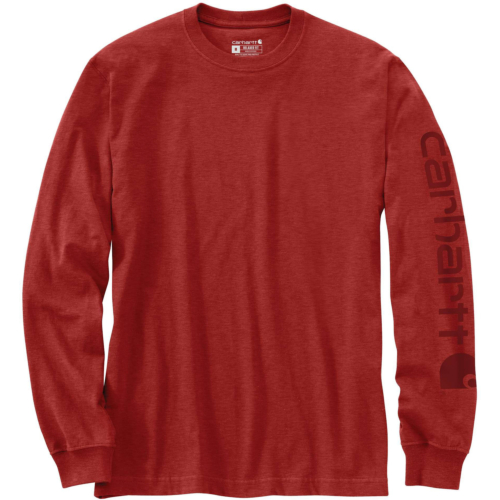 Relaxed fit heavyweight long-sleeve logo sleeve graphic t-shirt
