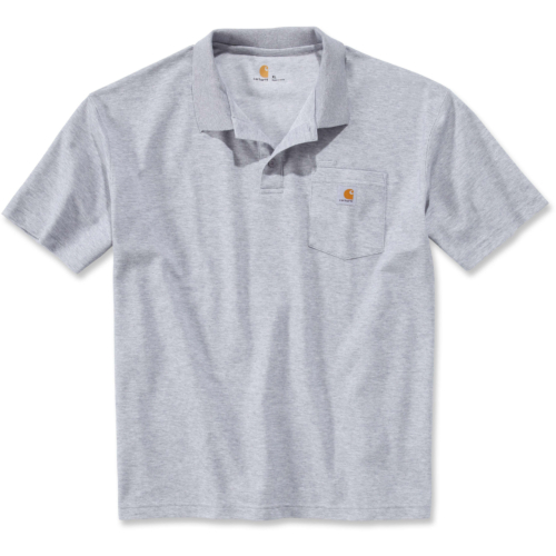 Loose fit midweight short-sleeve pocket polo