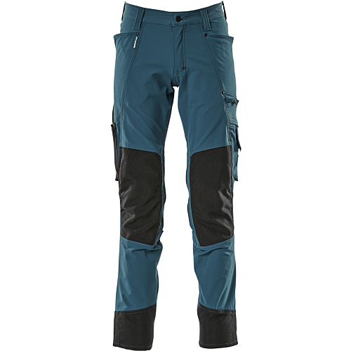 Trousers with kneepad pockets