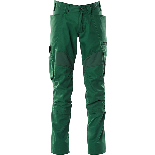 Trousers with kneepad pockets