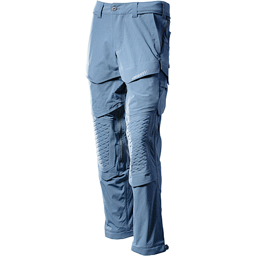 Trousers with kneepad pockets