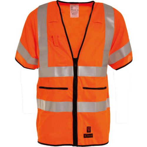 Flame retardant high visibility waistcoat